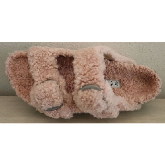 Papillio Birkenstock WMN 42 US 11 Pink Arizona Big Buckle Shearling Sandal - Picture 13 of 13